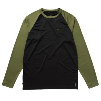 Mystic Bolt Long Sleeve Quickdry T Shirt Olive Green